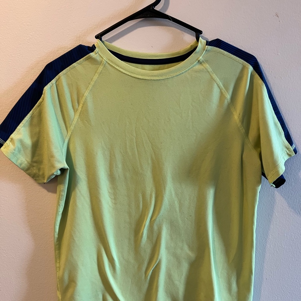 Kids Lime Green and Navy T-Shirt